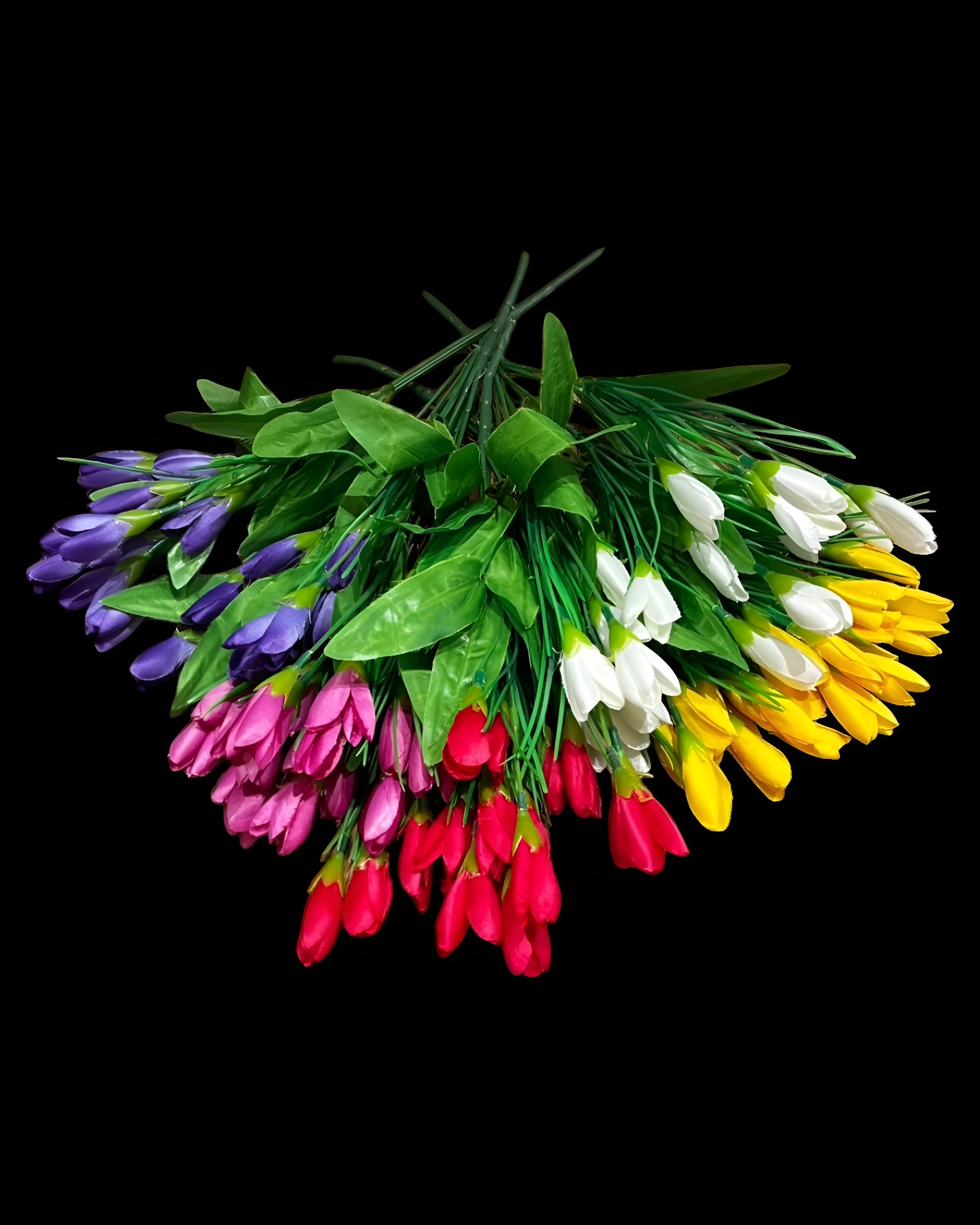 MİNİ 21 BAŞLI LALE DEMETİ 40 CM